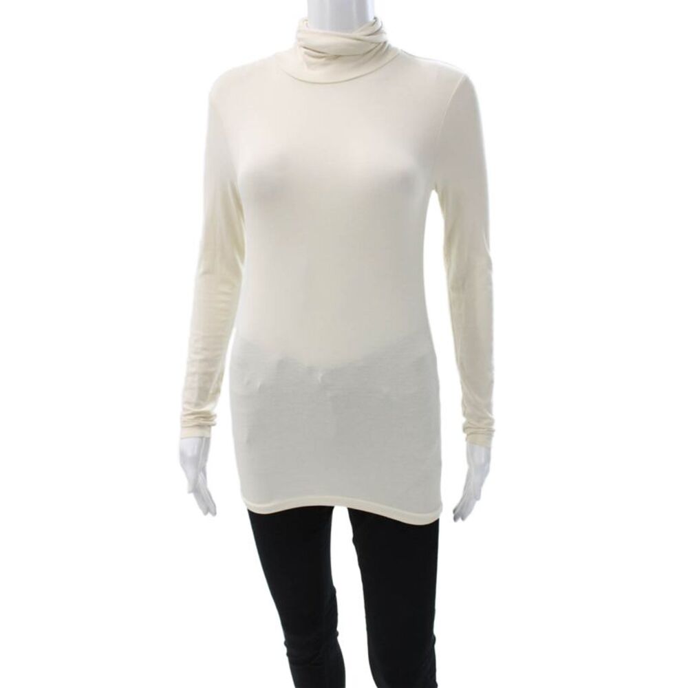 Ralph Lauren Blue Label Womens Ivory PimaCotton Turtleneck Tunic Size XS